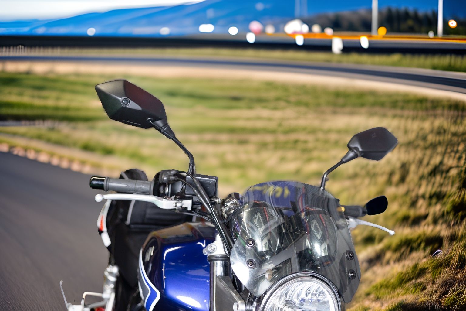 特許取得済バイク用ドラレコ D-ride｜ミラー一体型・前後録画